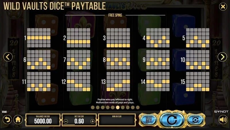 Wild Vaults Dice - ekran Card Gamble sa dupliranjem po boji karte